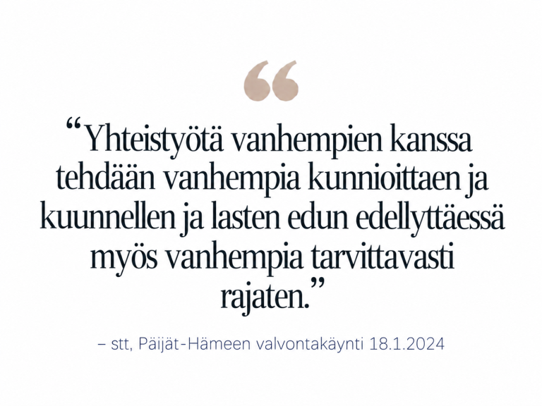 Vanhempien kunnioittava yhteistyö